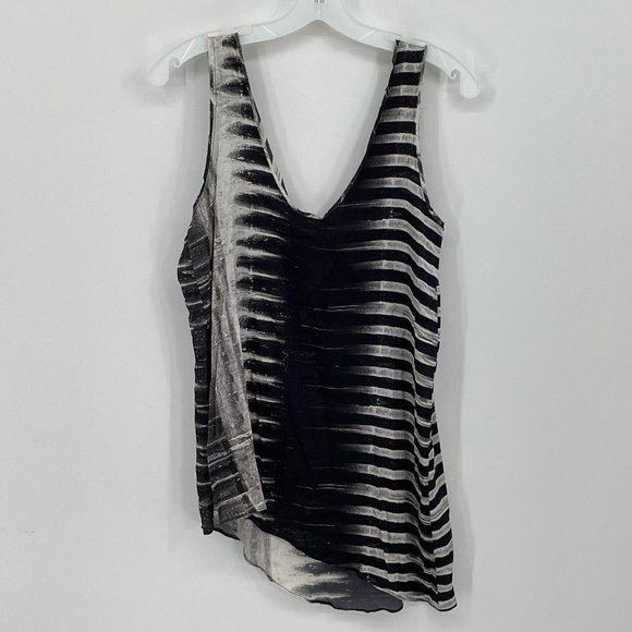 Women's Helmut Lang Silk Tie-Dye Print Top, Size Small - Picture 1 of 5